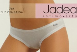 JADEA 3 slip vita bassa bianco/nero