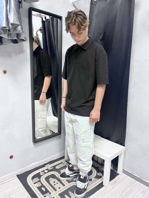 Pantalone Cargo fondo con elastico