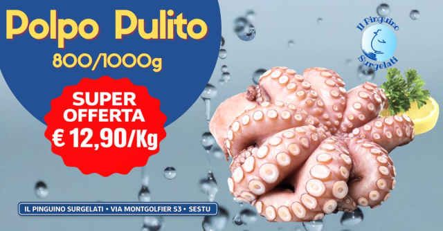 Promo Polpo Pulito da 800/1000 gr 