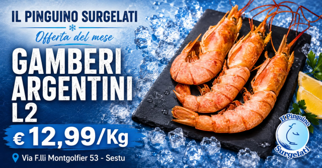 promo Gambero Argentino L2 a € 12,99 al Kg