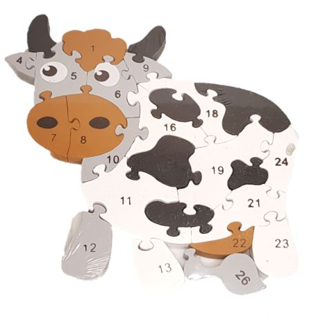 Puzzle in Legno MUCCA Giochi per bambini G...