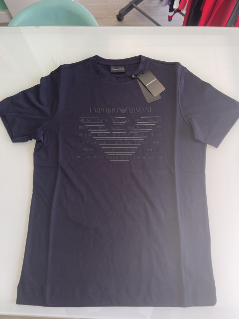 MAGLIETTA EMPORIO ARMANI BLU UOMO
