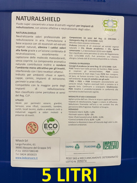 REPELLENTE - NATURALSHIELD - 5 LITRI