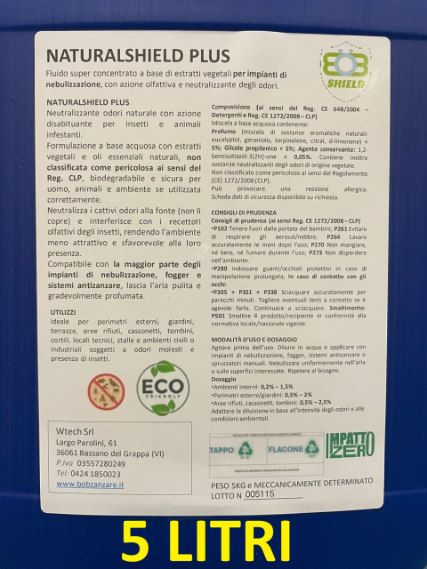 REPELLENTE - NATURALSHIELD PLUS - 5 LITR...